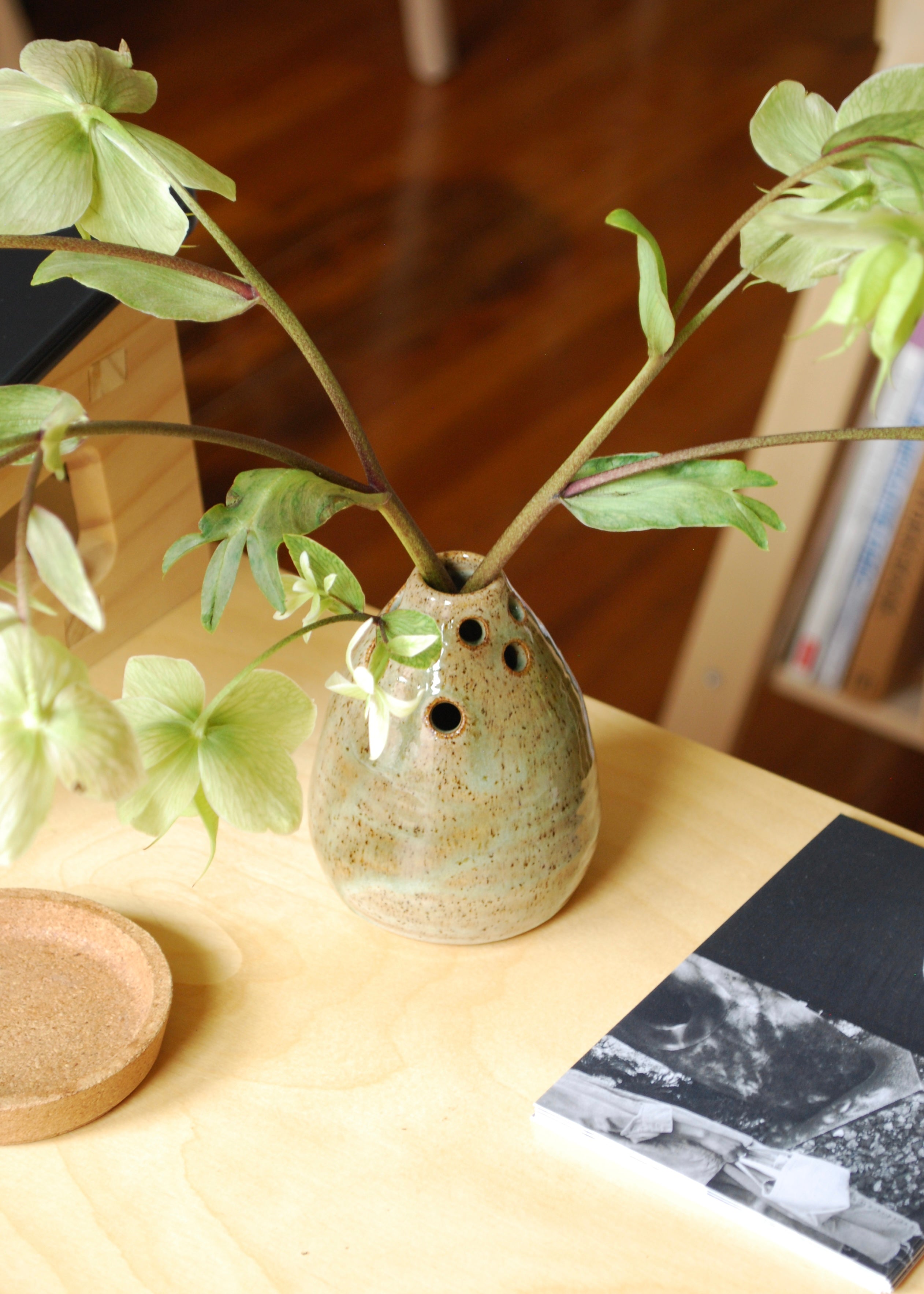 Speckled Stem Vase