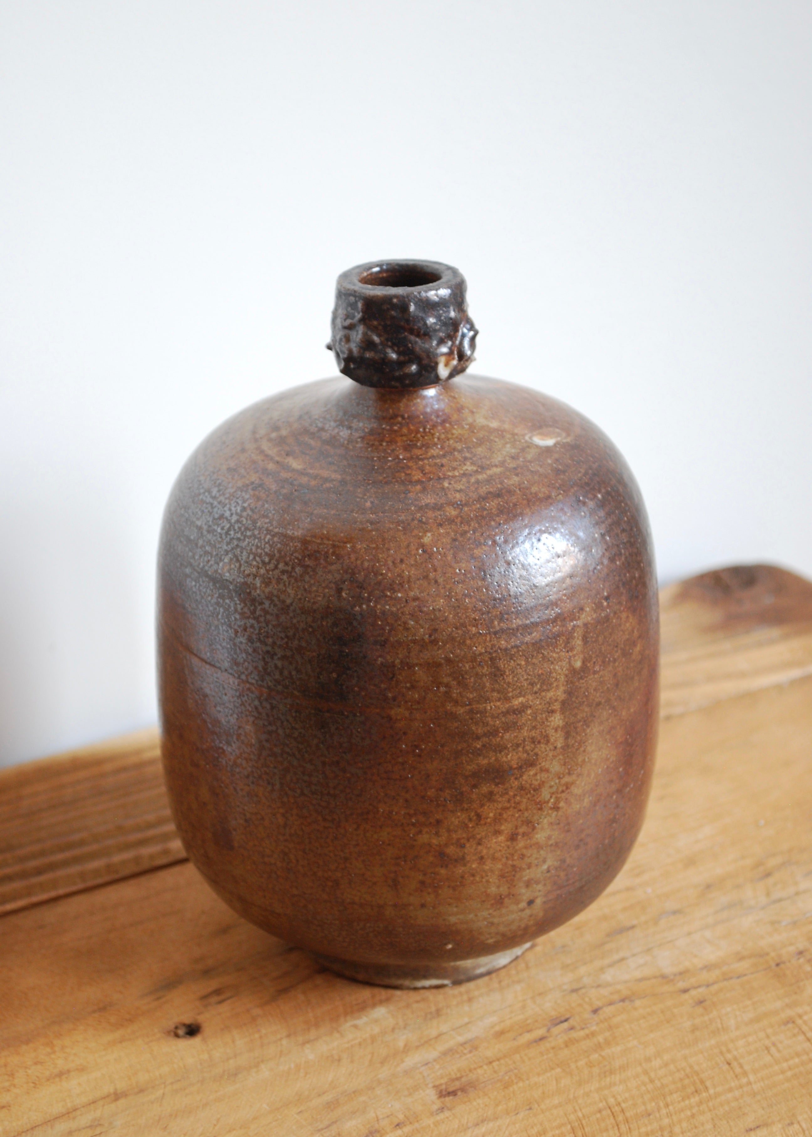 Soda Fired Amber Vase