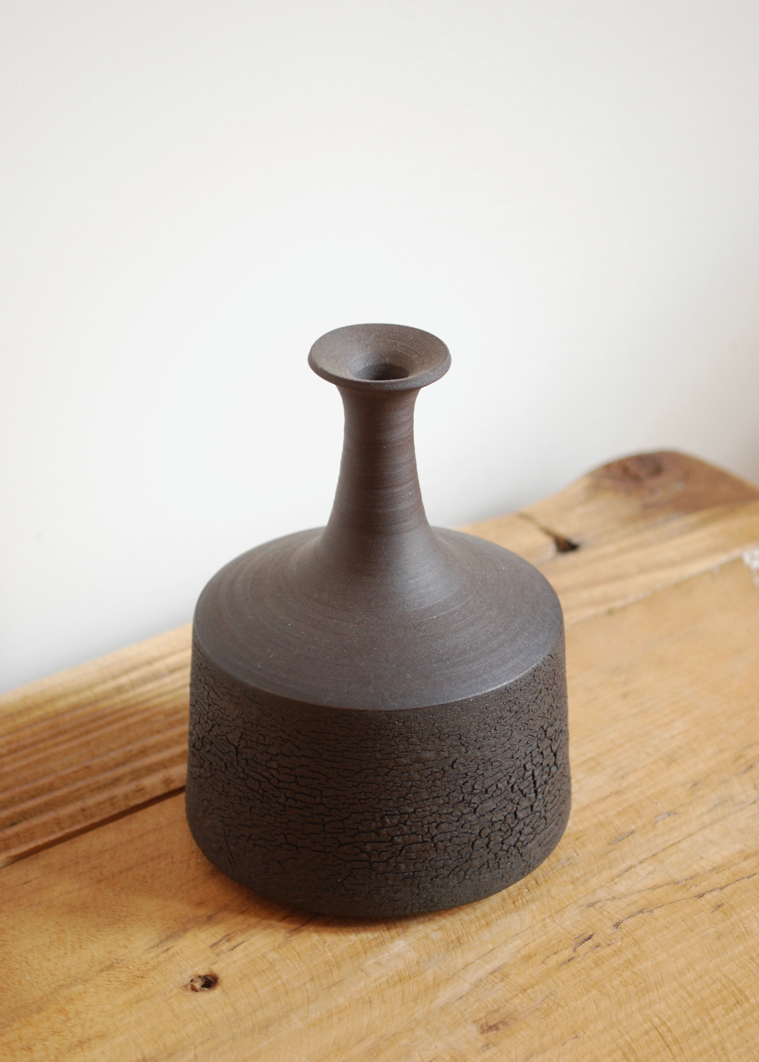 Spouted Crackle Vase