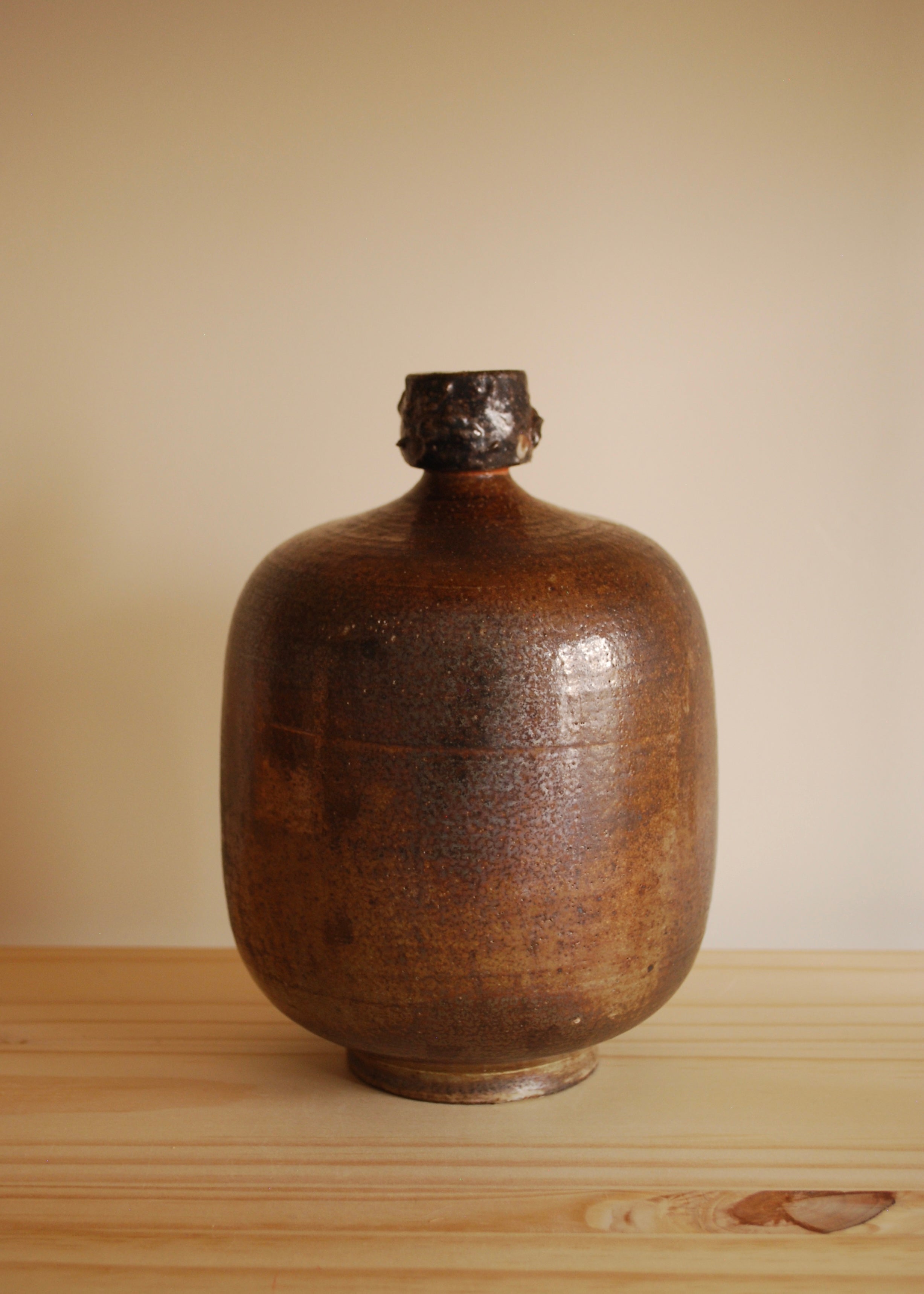 Soda Fired Amber Vase