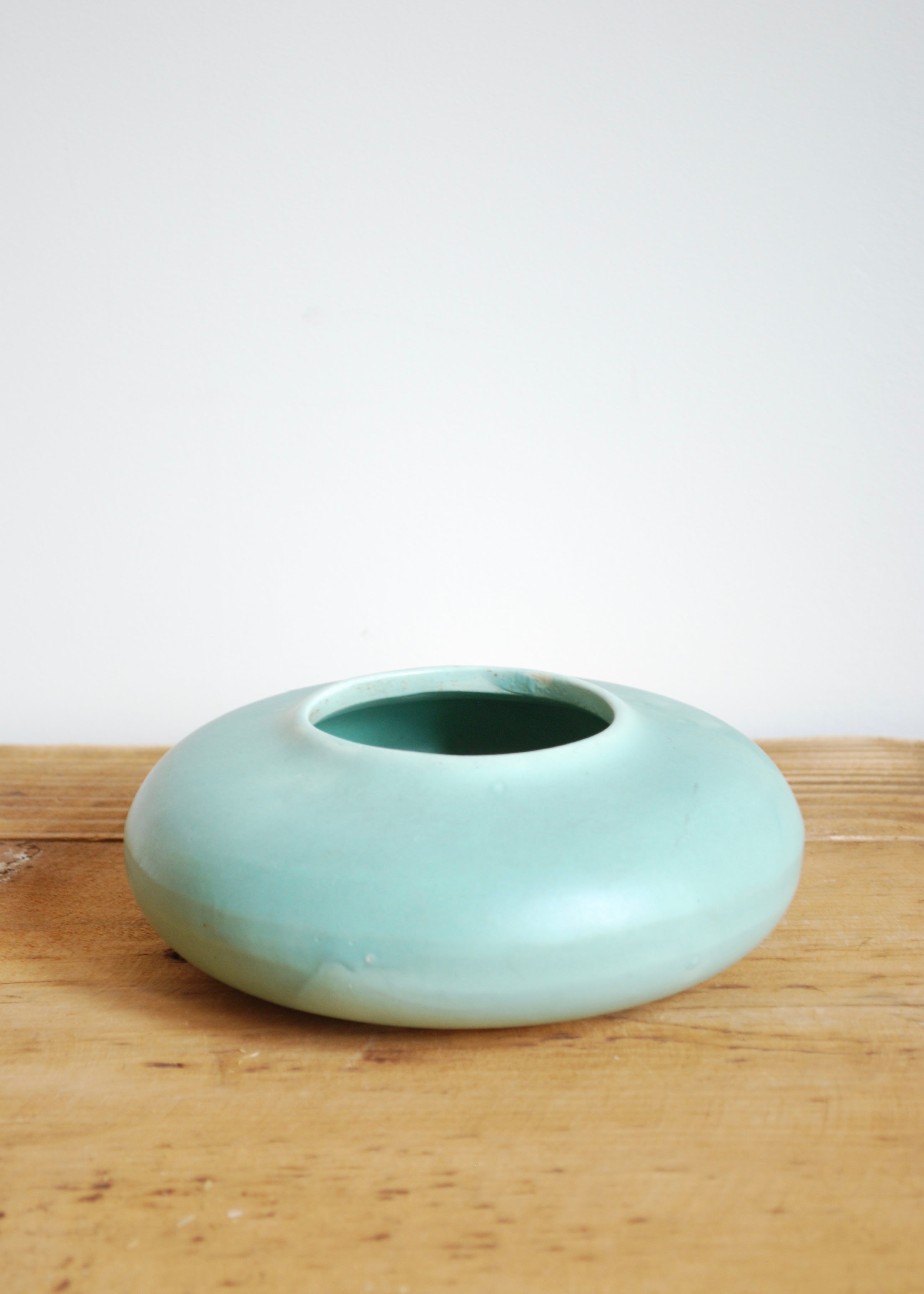 Turquoise Squat Vessel