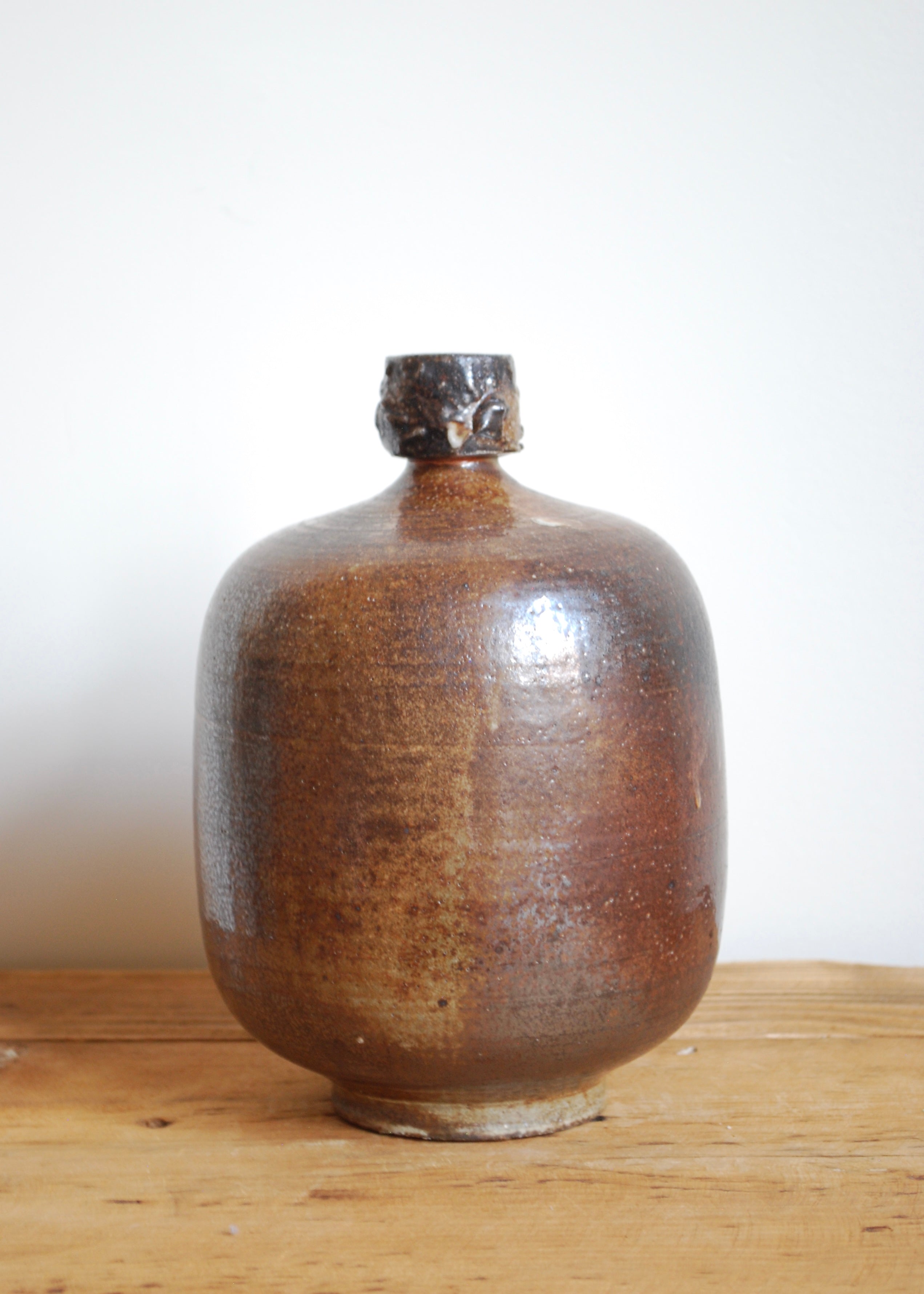Soda Fired Amber Vase