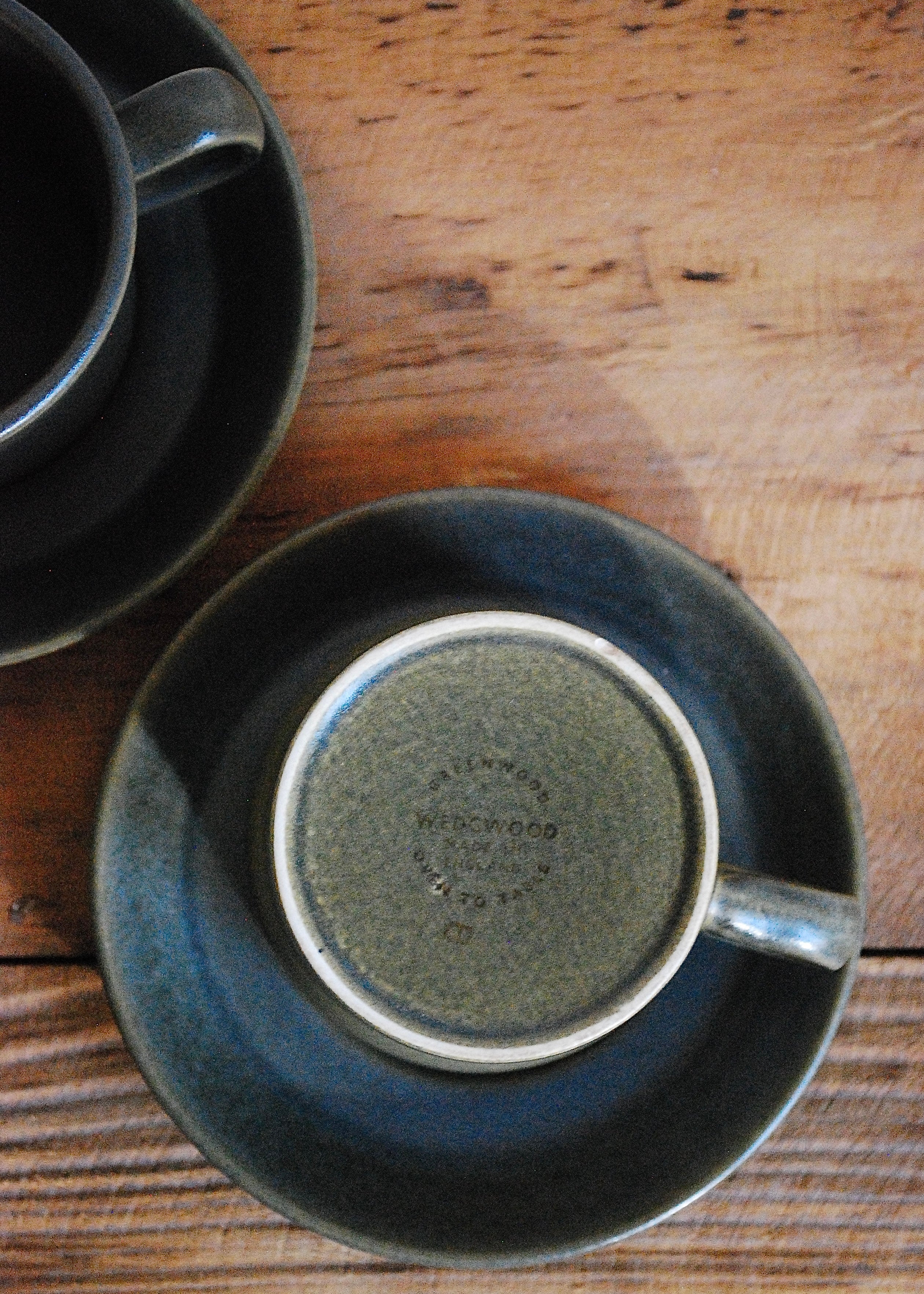 antique ceramic green greenwood Wedgwood cup saucer set tea coffee mug