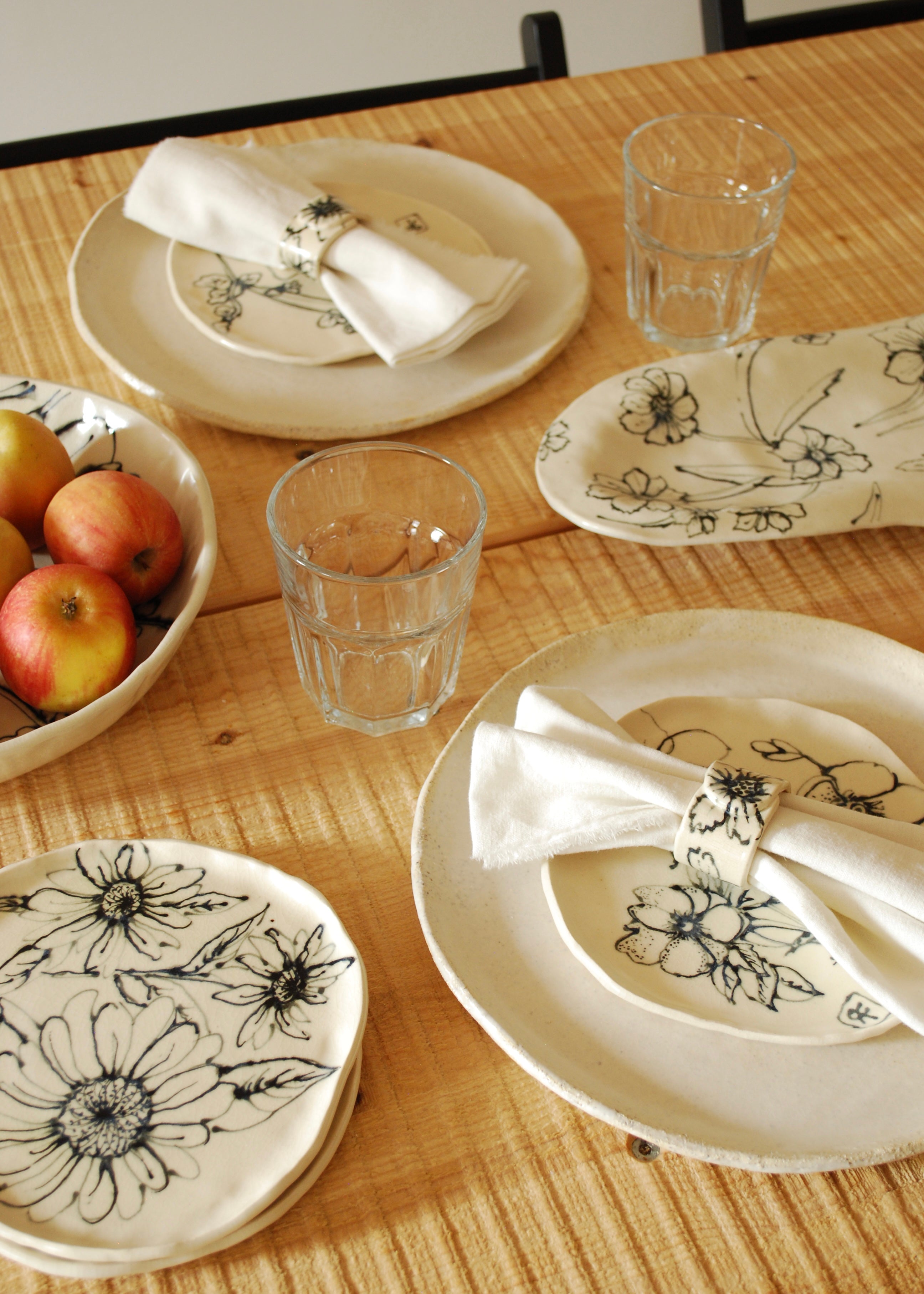 Painted Floral Side Plate