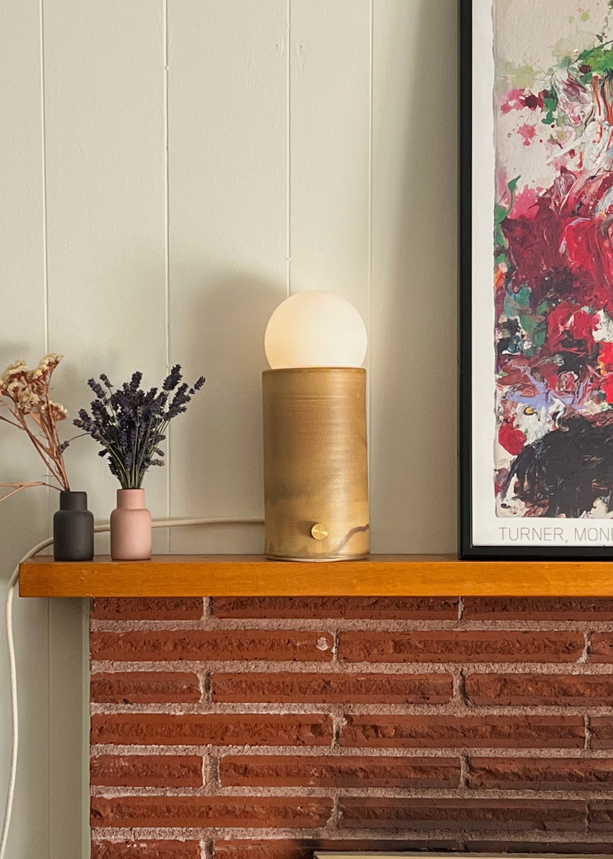 Pillar Lamp - Coffee