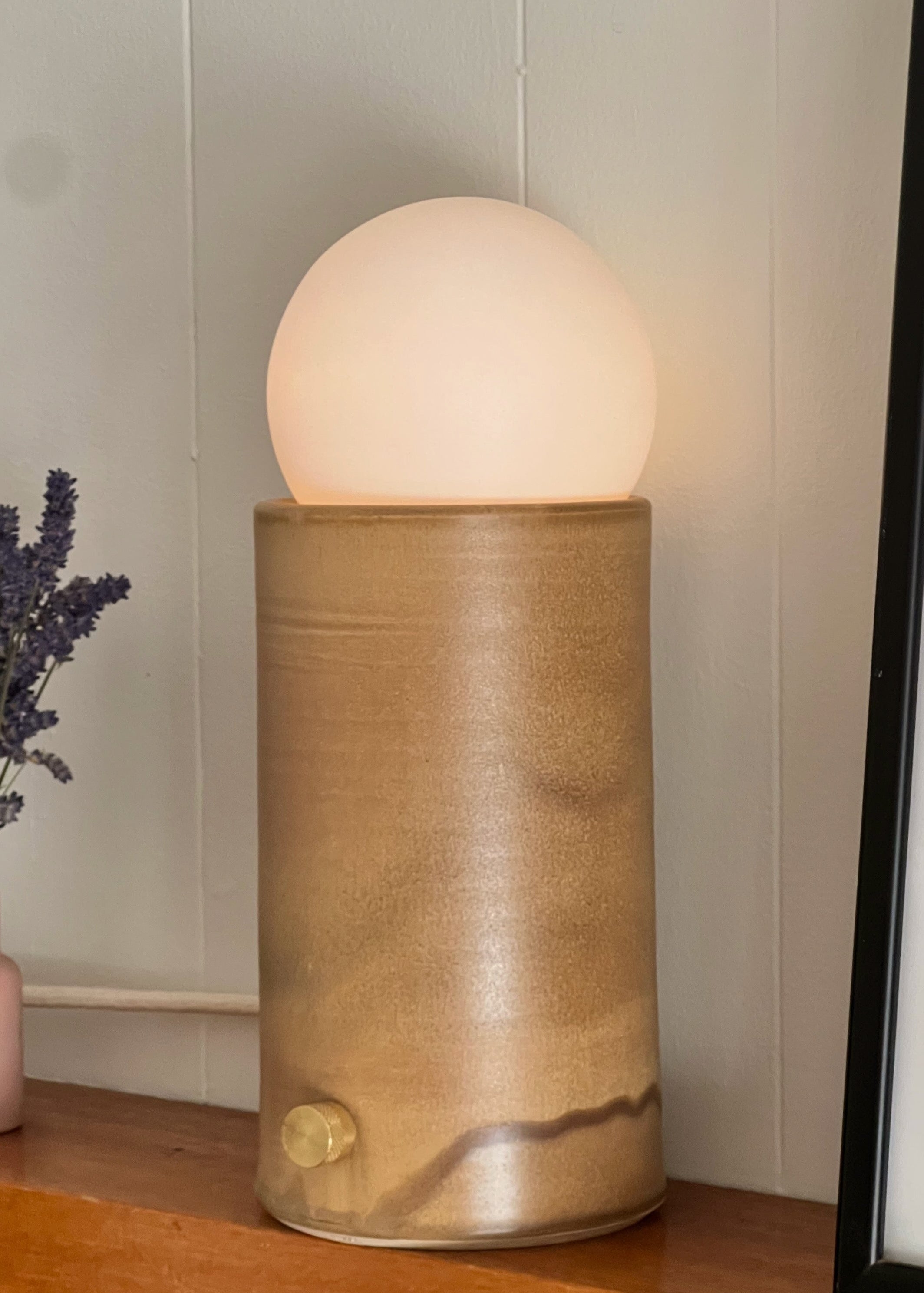 Pillar Lamp - Coffee