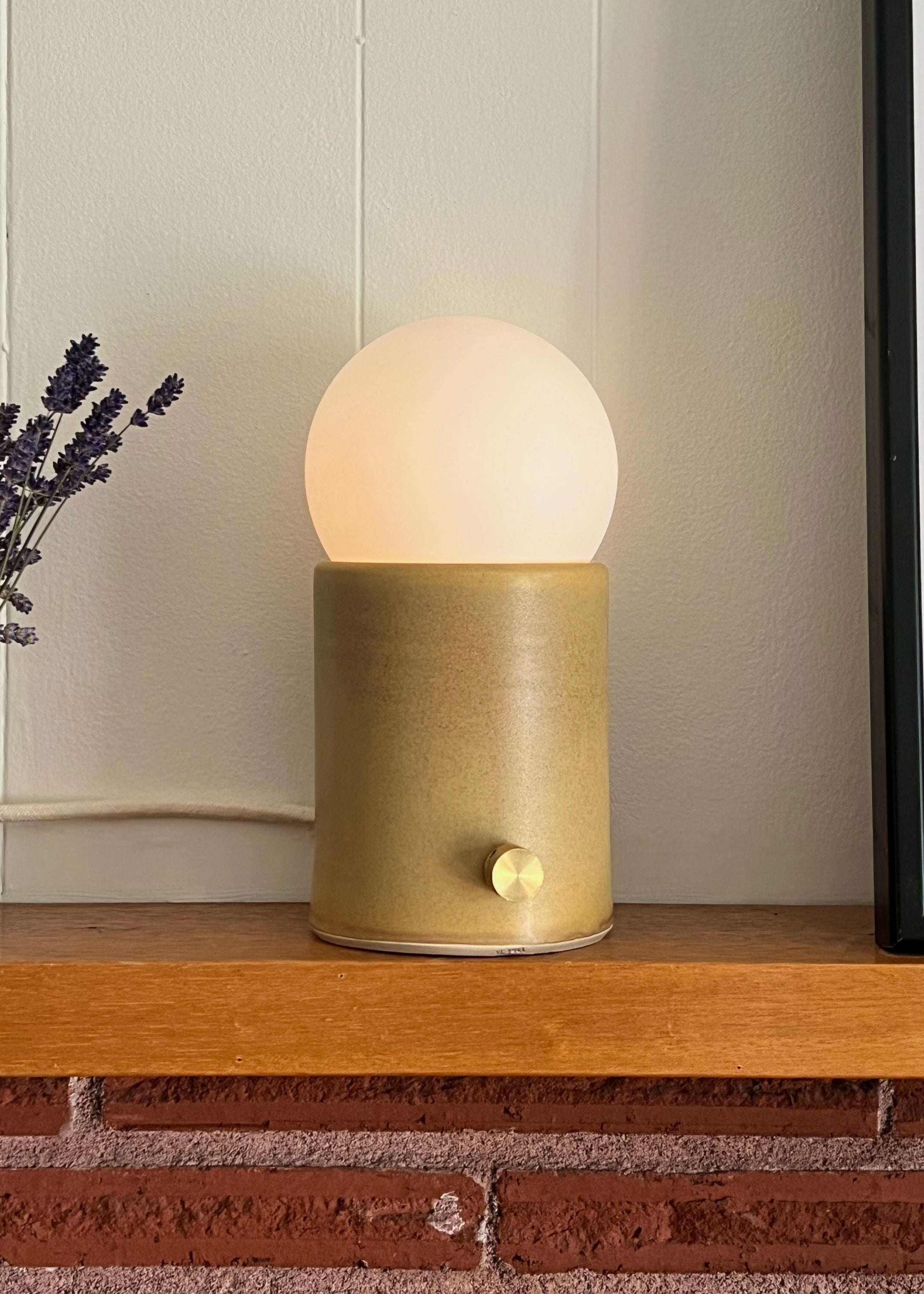 Mini Pillar Lamp - Coffee