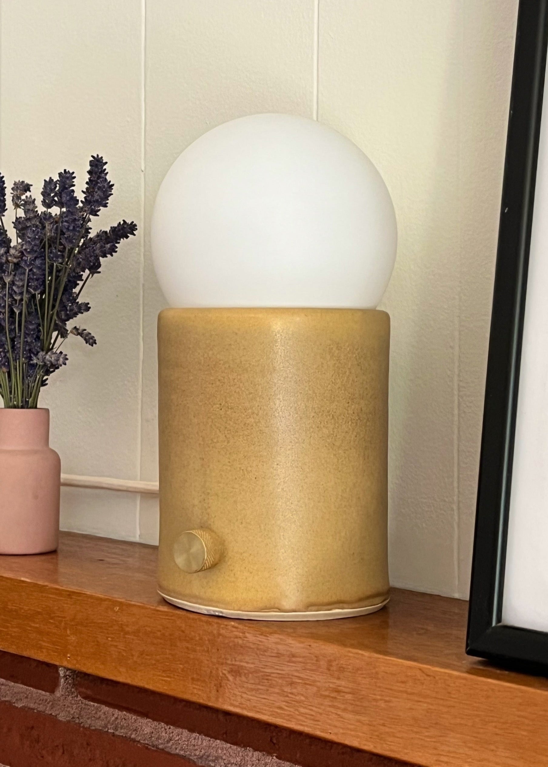 Mini Pillar Lamp - Coffee