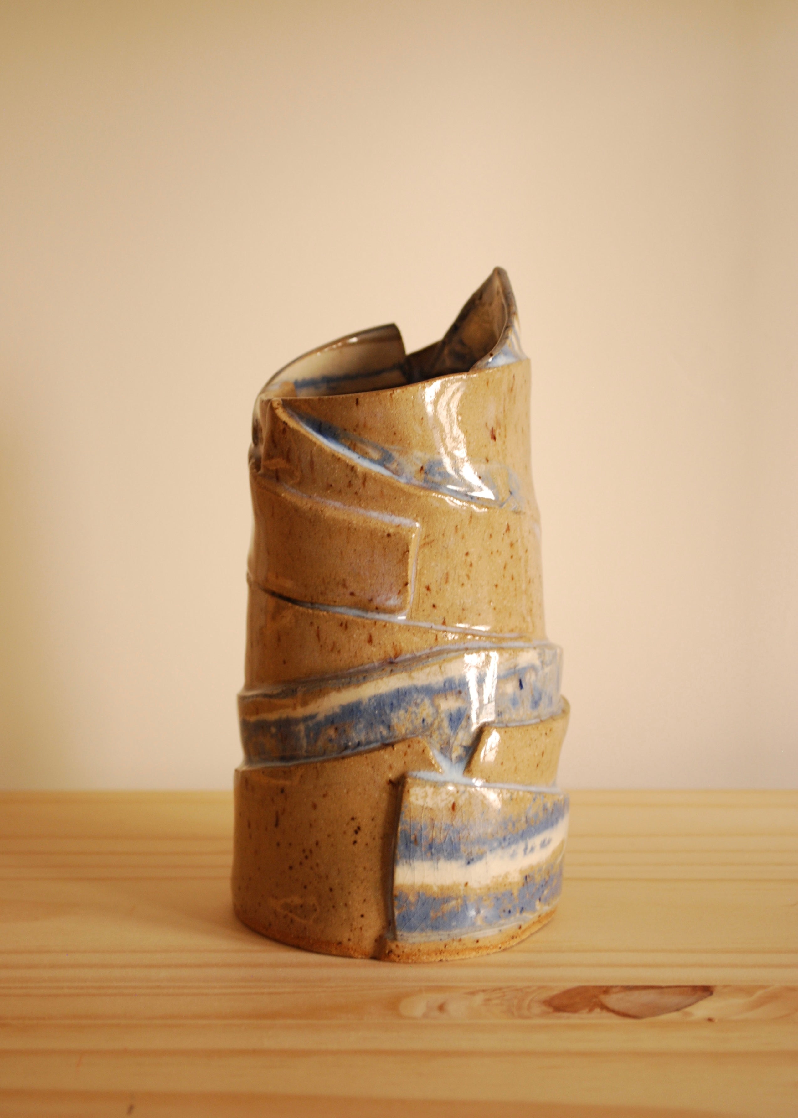 Marbled Layered Vase