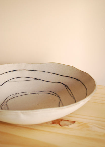 Distressed Sgraffito Bowl