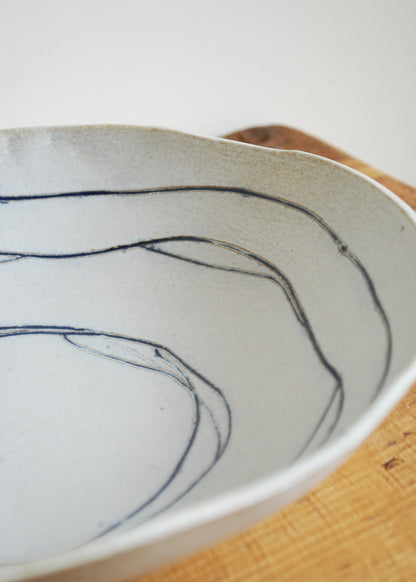 Distressed Sgraffito Bowl