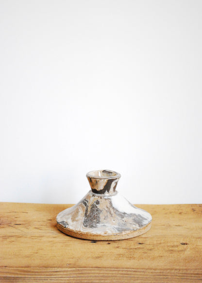 Marbled Candle Holder in Multiple Clays