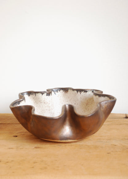 Bronzed Wavy Bowl