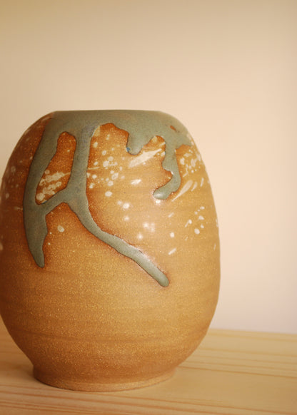 Splattered Spherical Vase