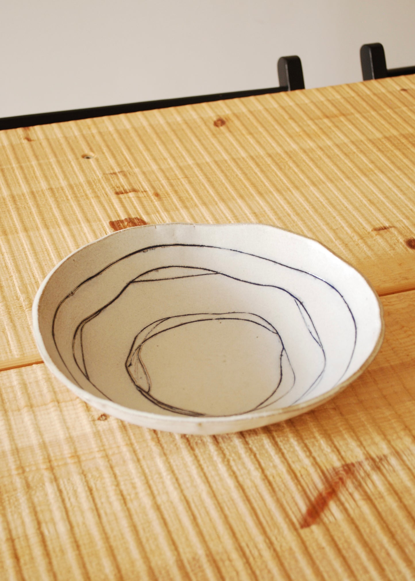 Distressed Sgraffito Bowl