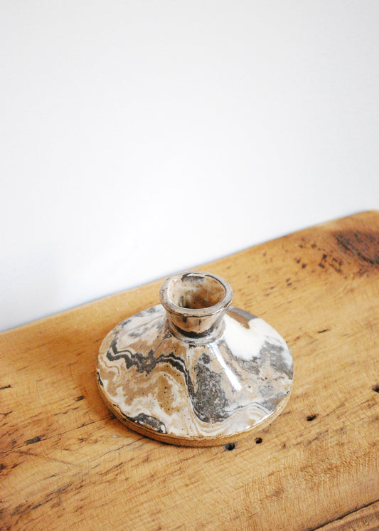 Marbled Candle Holder in Multiple Clays