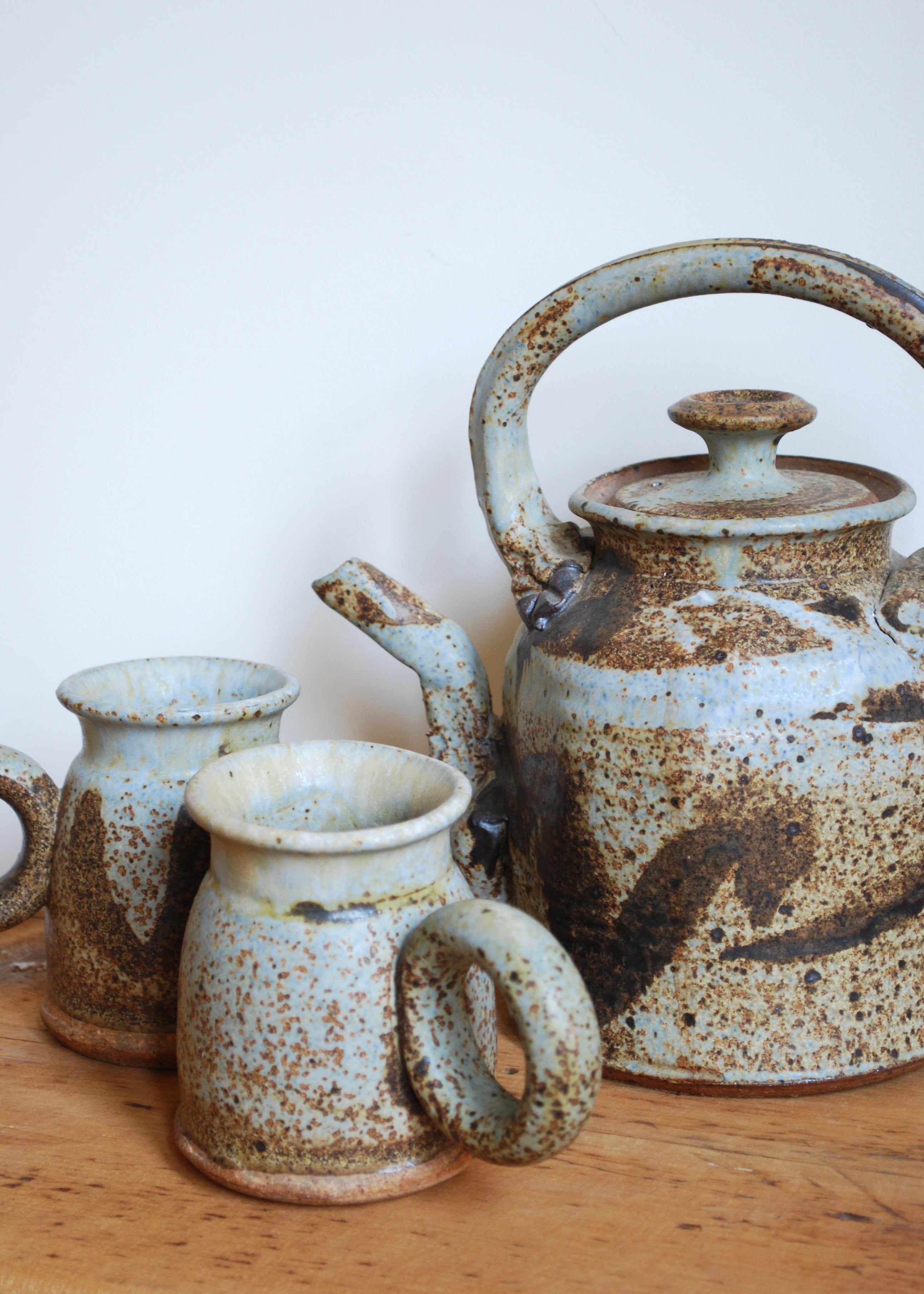 Antique Kettle and Mug Set