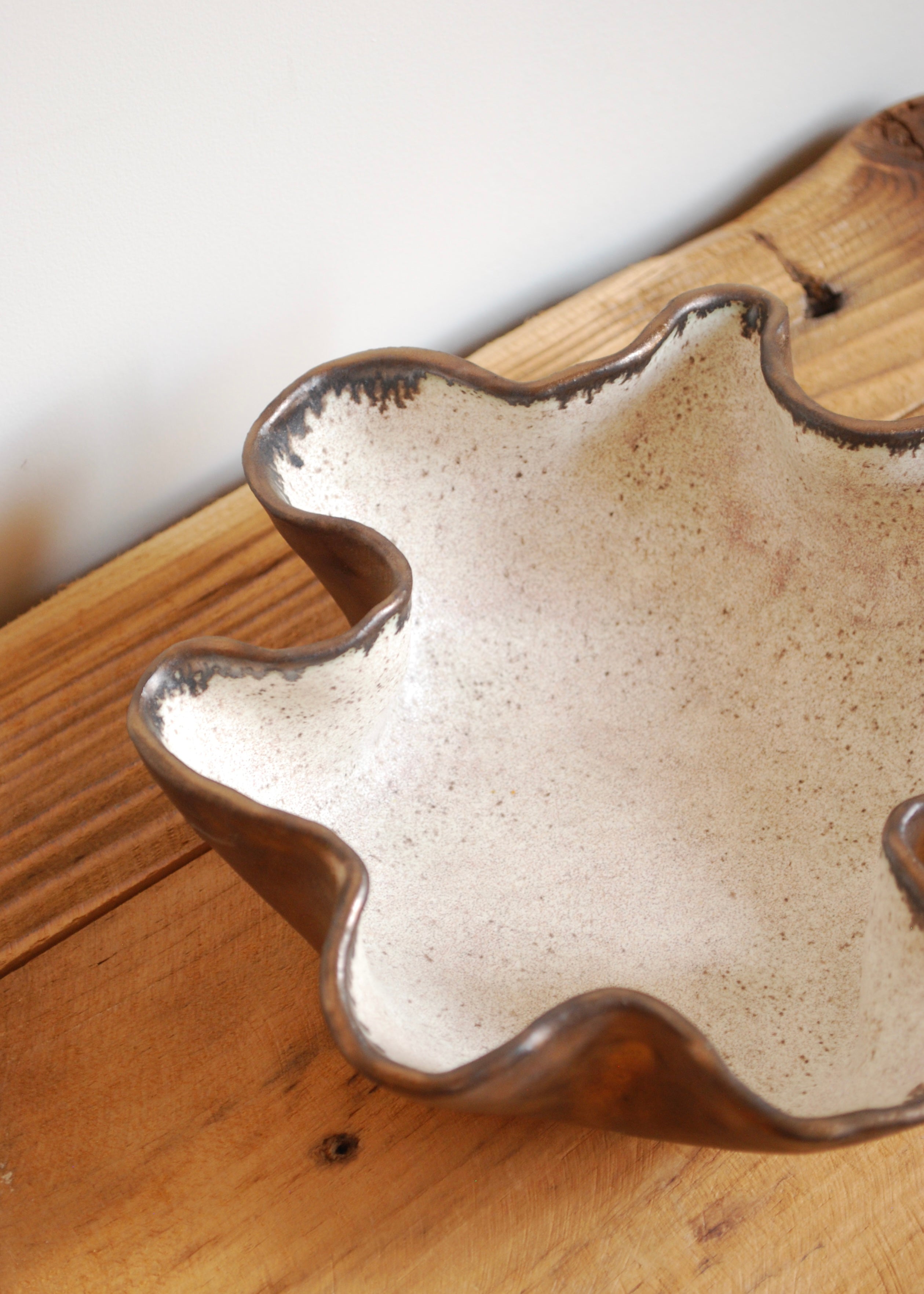 Bronzed Wavy Bowl