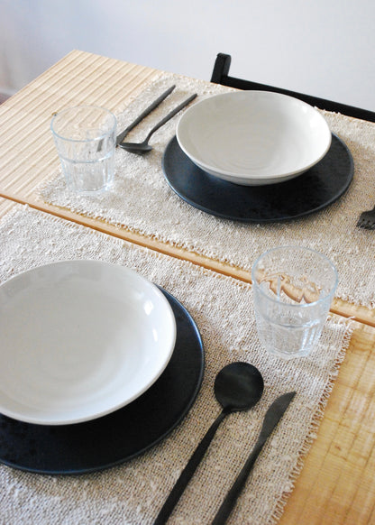 Rustic Weave Linen Placemat Set