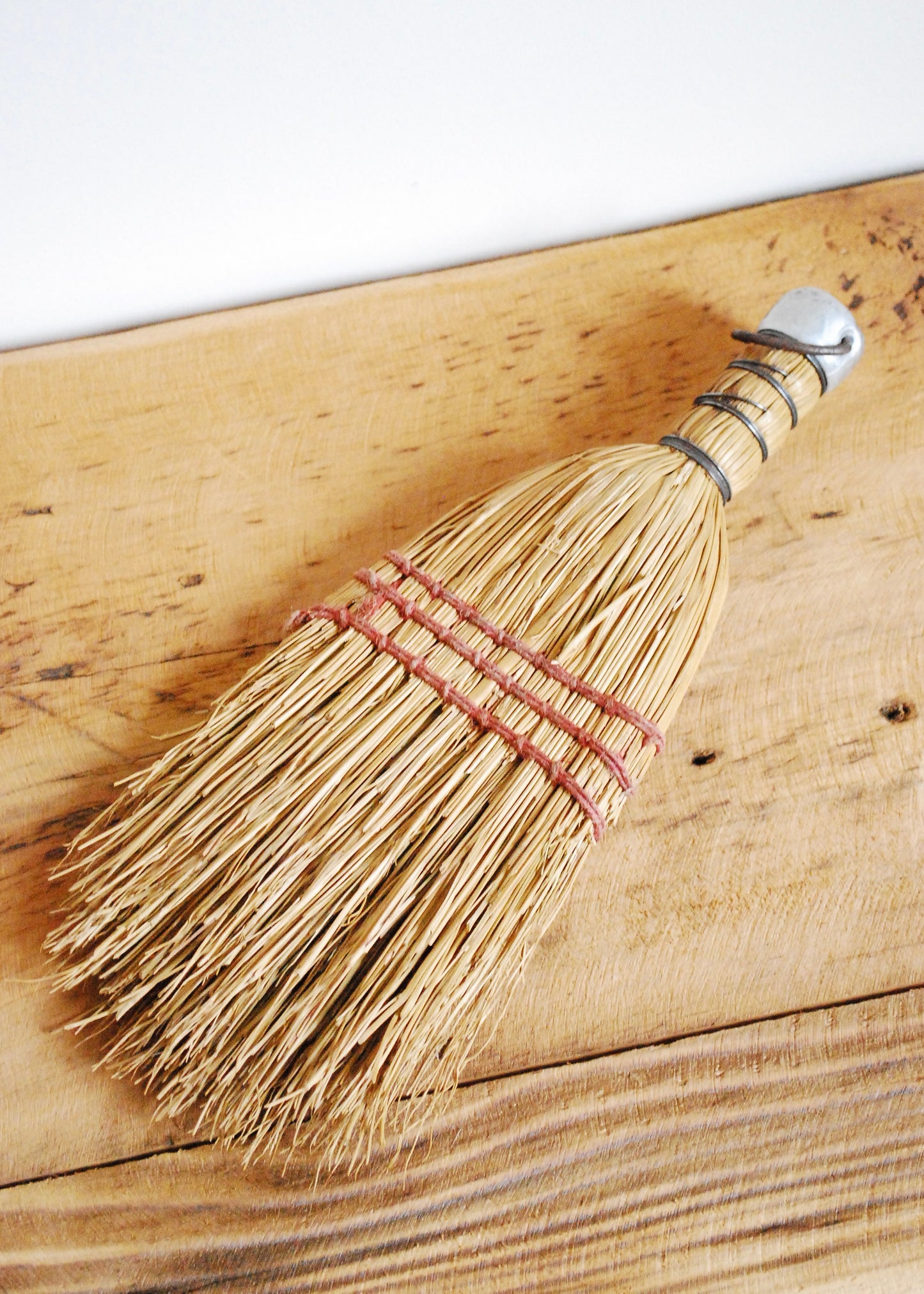 antique Hungarian reed house brush broom homeware