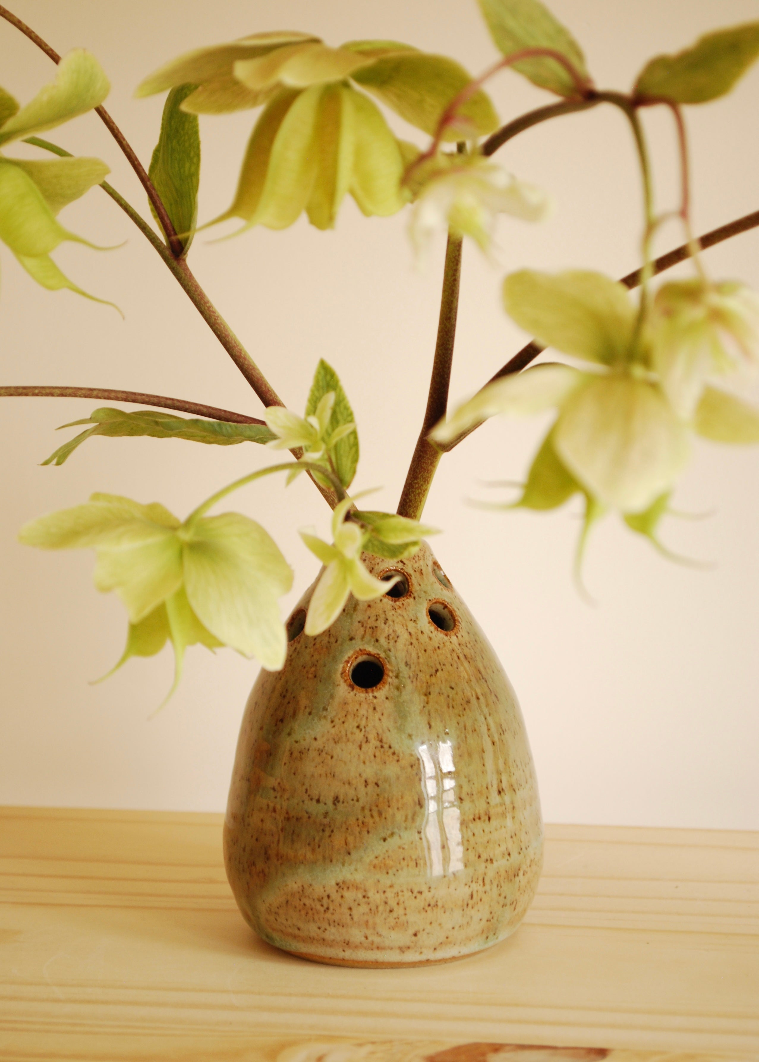 Speckled Stem Vase