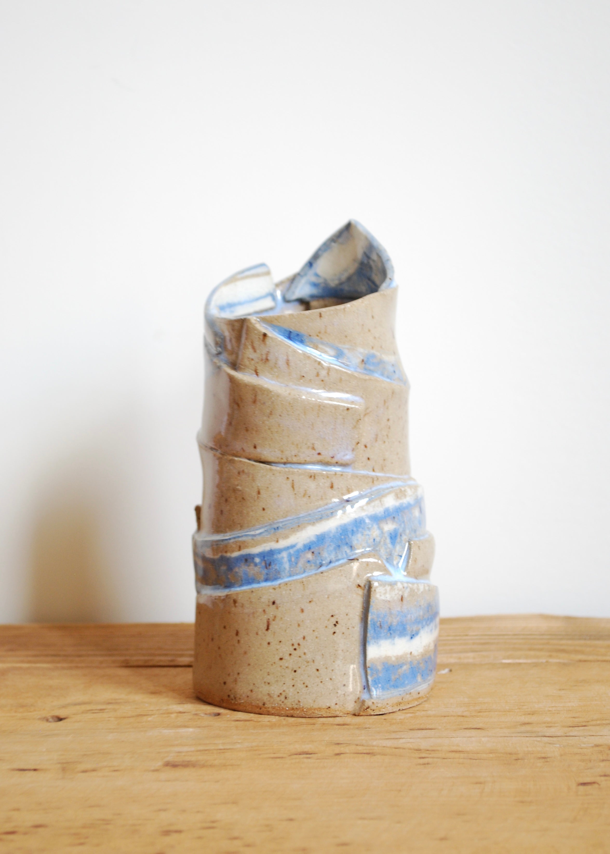 Marbled Layered Vase