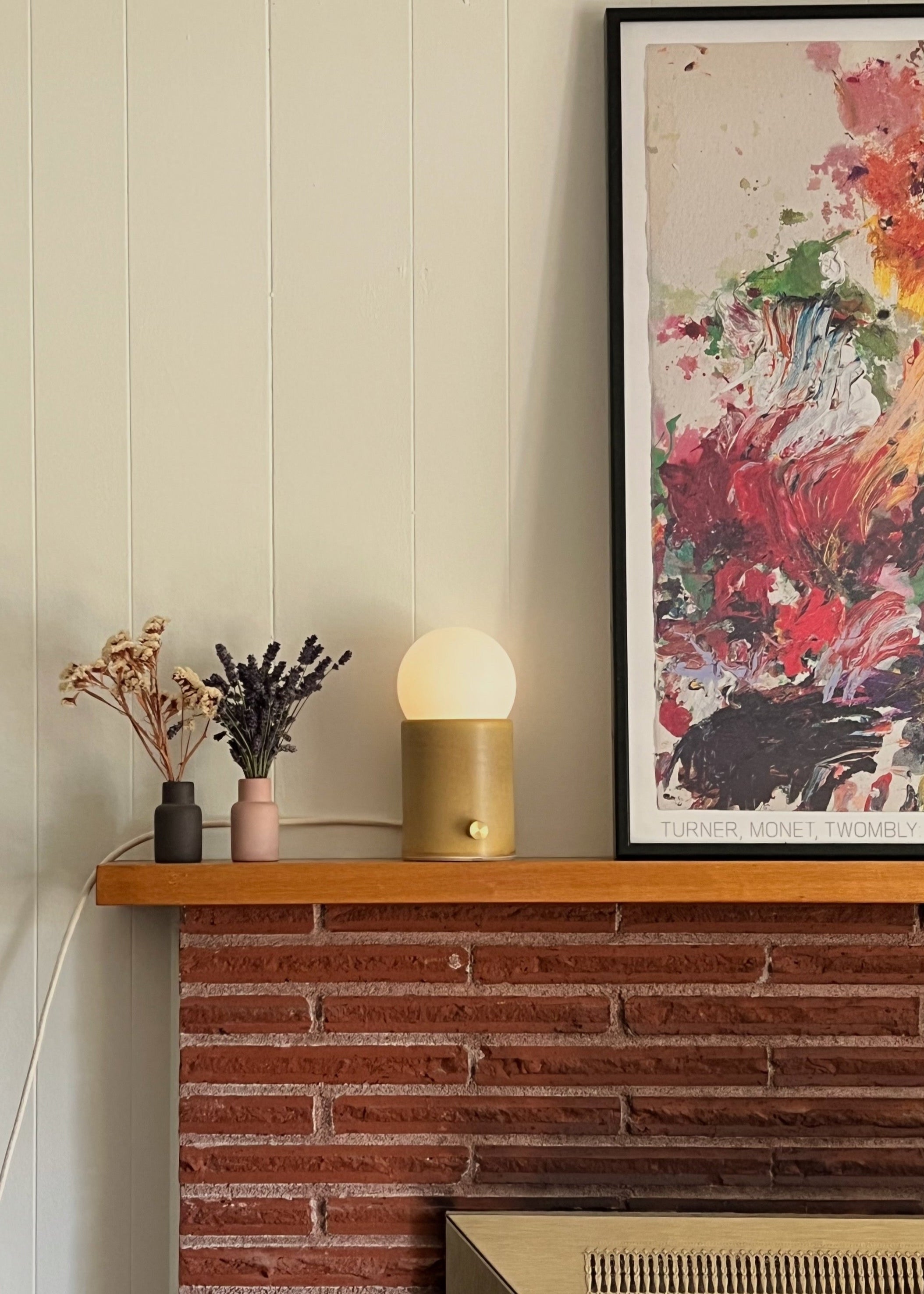 Mini Pillar Lamp - Coffee